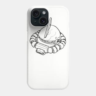 Zaku II Head Phone Case