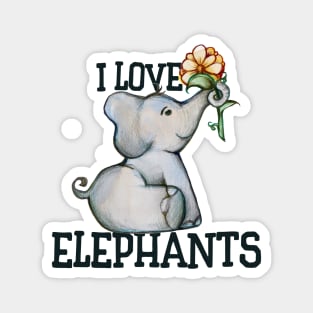 I love elephants Magnet