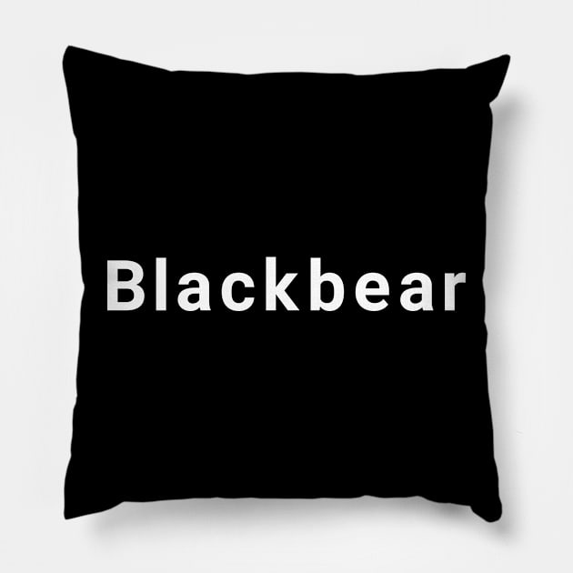 blackbear Pillow by Siotinkstd