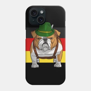 English Bulldog German Oktoberfest Phone Case
