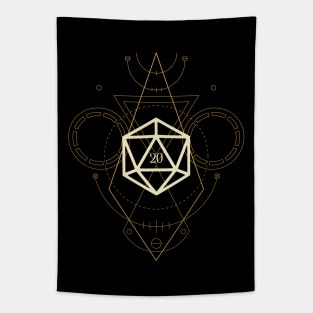 Esoteric Polyhedral D20 Dice Tarot Four Tapestry