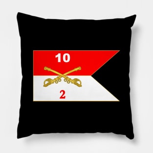 2nd Battalion - Squadron - 10th Cavalry Guidon Pillow