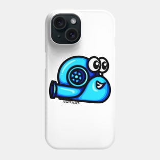 Turbo Snail (Version 1) - Electric Blue Phone Case