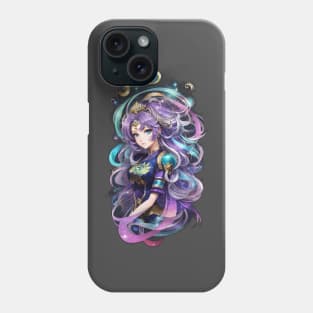 Wisdom of the Serpent: Enlightening AI Anime Character Art in Ophiuchus Phone Case