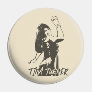 Queen of Rock n Roll, tina turner young retro vintage Pin