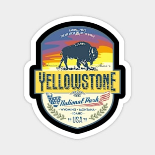 Yellowstone National Park NEW Yellowstone Bison Magnet