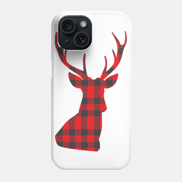 Christmas Reindeer Phone Case by Rise And Design