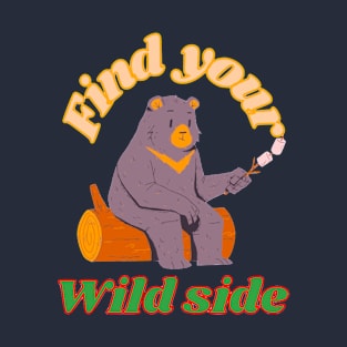 Find your wild side retro bear adventurer T-Shirt