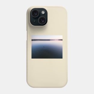 Bird's eye view of a grebe bird on Sajno lake Phone Case