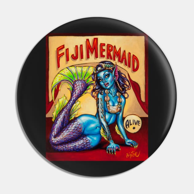 Fiji Mermaid Pin by BigToe