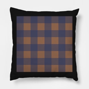 Little Critter Plaid - Light Brown and Navy Pillow