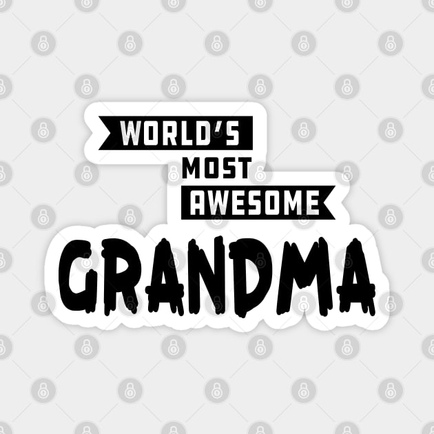 Grandma - World's Most Awesome Grandma Magnet by KC Happy Shop