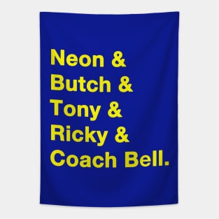 Blue Chips Names Yellow Tapestry