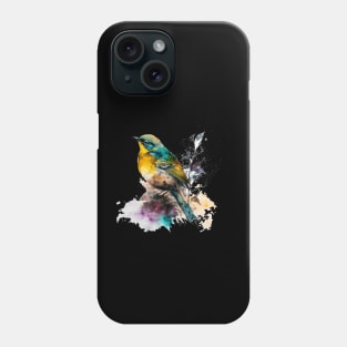 A nice bird with leaves Phone Case