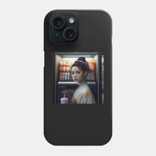 Japanese Girl in a Convenience Store Phone Case