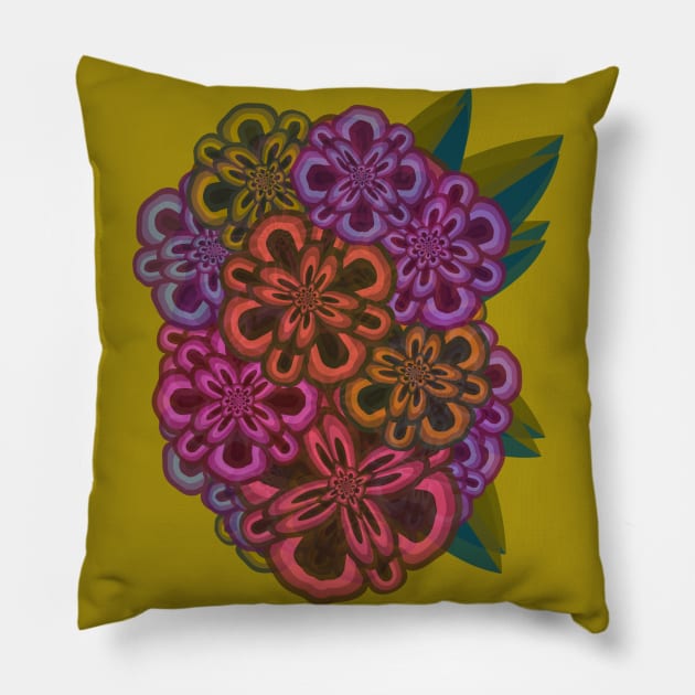 Tissue Paper Flower Bouquet Pillow by Obstinate and Literate