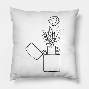 Fire Blooms Grow Pillow