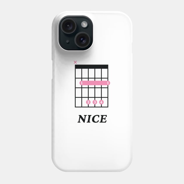 B Nice B Guitar Chord Tab Light Theme Phone Case by nightsworthy