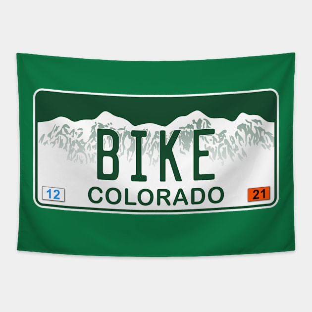 Colorado BIKE Tapestry by zealology