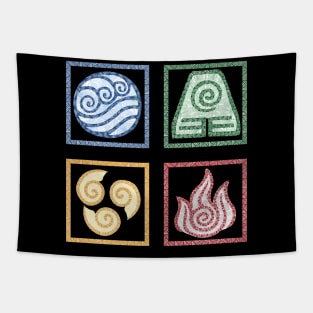 ATLA zentangle element symbols Tapestry