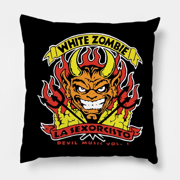 scary drama halloween Pillow by yasine-bono