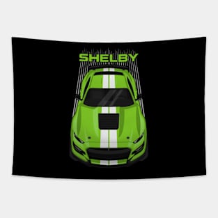 Ford Mustang Shelby GT500 2020-2021 - Grabber Lime - White Stripes Tapestry