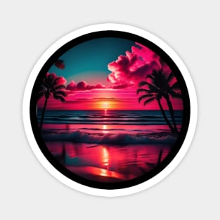 colorful sunset Magnet