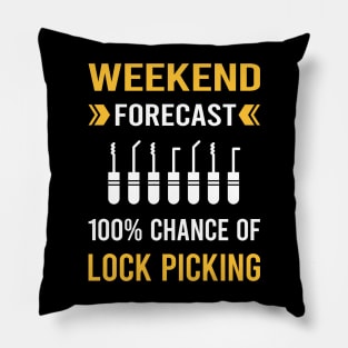 Weekend Forecast Lock Picking Pick Picker Lockpicking Lockpick Lockpicker Locksmith Locksmithing Pillow