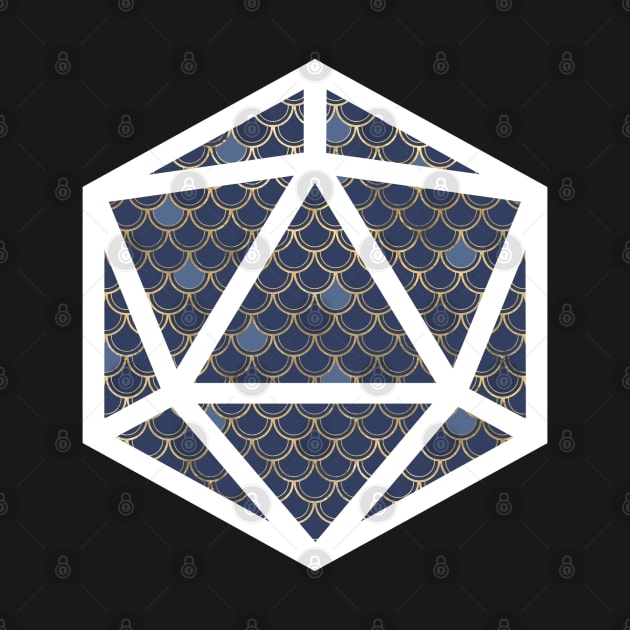 D20 Decal Badge - Scales Blue by aaallsmiles