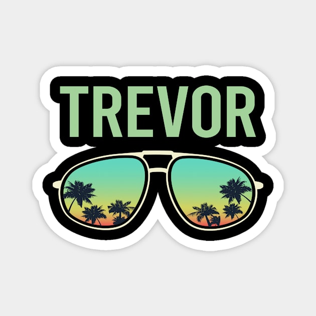Cool Glasses - Trevor Name Magnet by songuk
