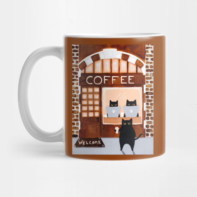 Coffee House Cats Coffee Mug Teepublic