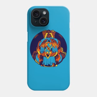 Orange Blue Circle of Ornament Phone Case