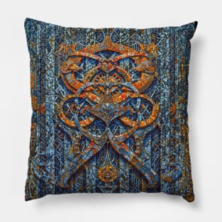 Interlocking Abstract Geometric Figures Dimensions Pillow