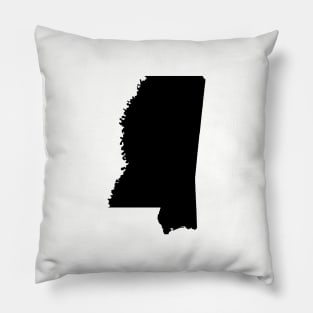 Mississippi Black Pillow