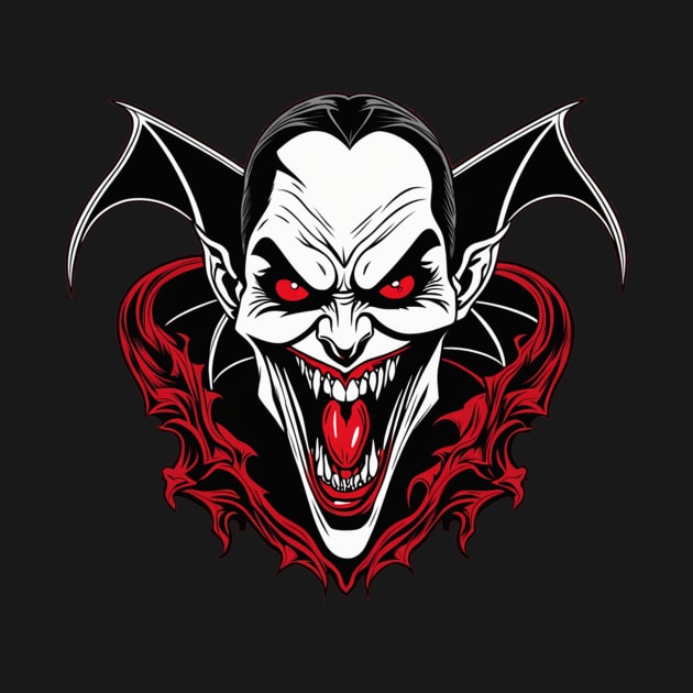 Scary vampire Halloween design by Edgi