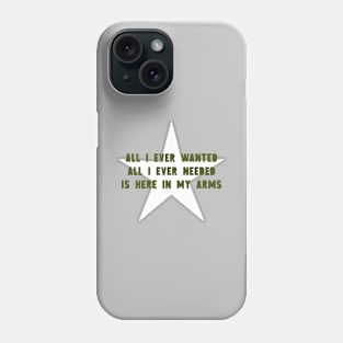 all I Ever Wanted, star, green Phone Case