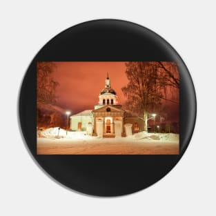 The Church of the Eerie Red Skies Pin