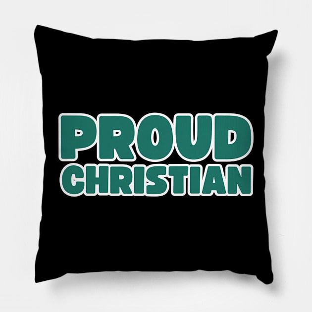 Proud Christian Pillow by la chataigne qui vole ⭐⭐⭐⭐⭐