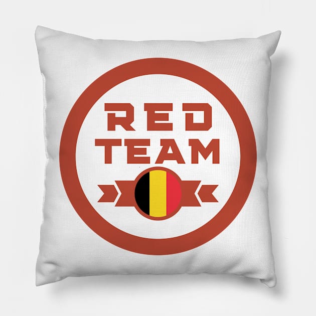 Cybersecurity Red Team Belgium Gamification Badge CTF Pillow by FSEstyle