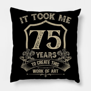 75th Birthday Pillow