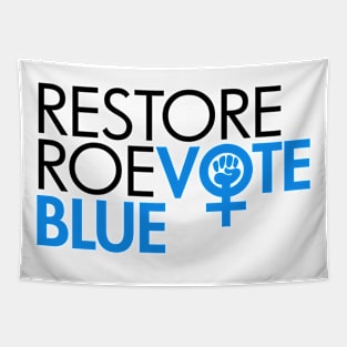 RESTORE ROE VOTE BLUE (black blue) Tapestry