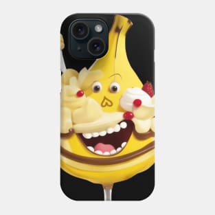 banana split - funny fruit Phone Case