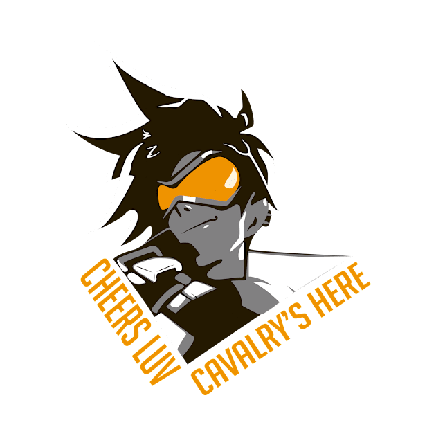 Overwatch Tracer "Cheers, Love" Tee by Charelene