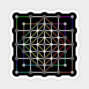 Spiritual Geometry / Points and Squares Magnet