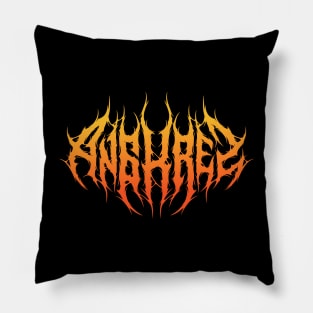 Angkrez Metal Logo Pillow