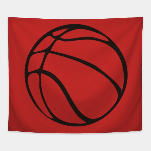 Hand Drawing Basketball Ball Basketball Ball Tapestry Teepublic
