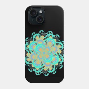 Delicate Lacy Green Fractal Design Phone Case