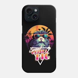 Retro Wave Coronet Guinea Pig Miami Shirt Phone Case