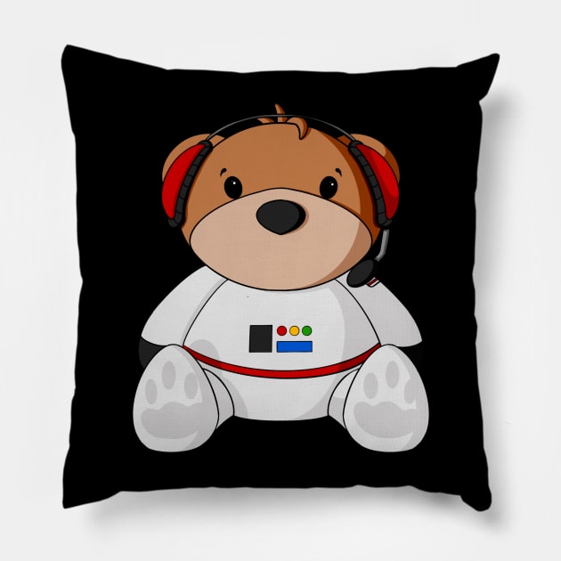 Astronaut Teddy Bear Pillow by Alisha Ober Designs