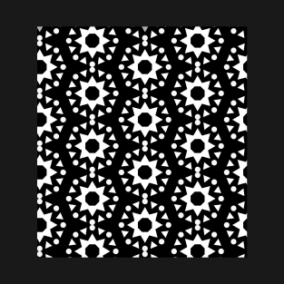 Black and white pattern print T-Shirt